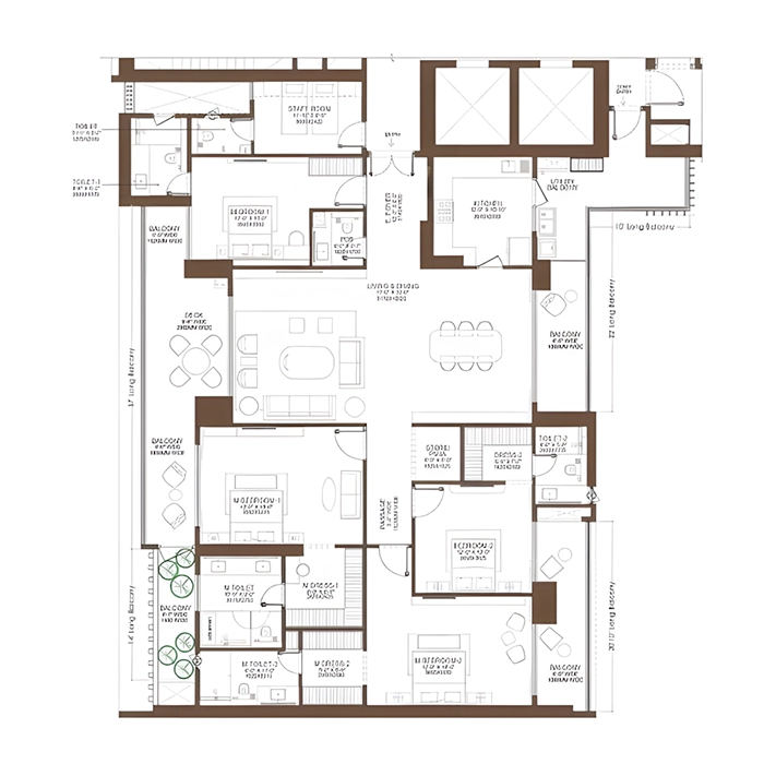 Birla Arika 4 BHK Type 3